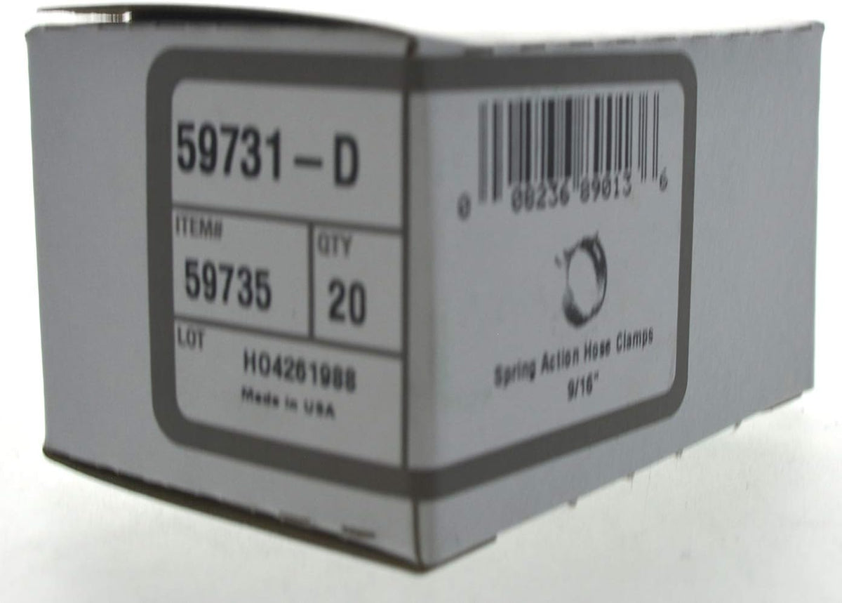 Abrazadera manguera resorte 9/16pulg pack 20