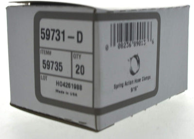 Abrazadera manguera resorte 9/16pulg pack 20