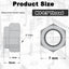 100 Pzas Tuercas Hex M4x0.7mm con Inserto Nylon