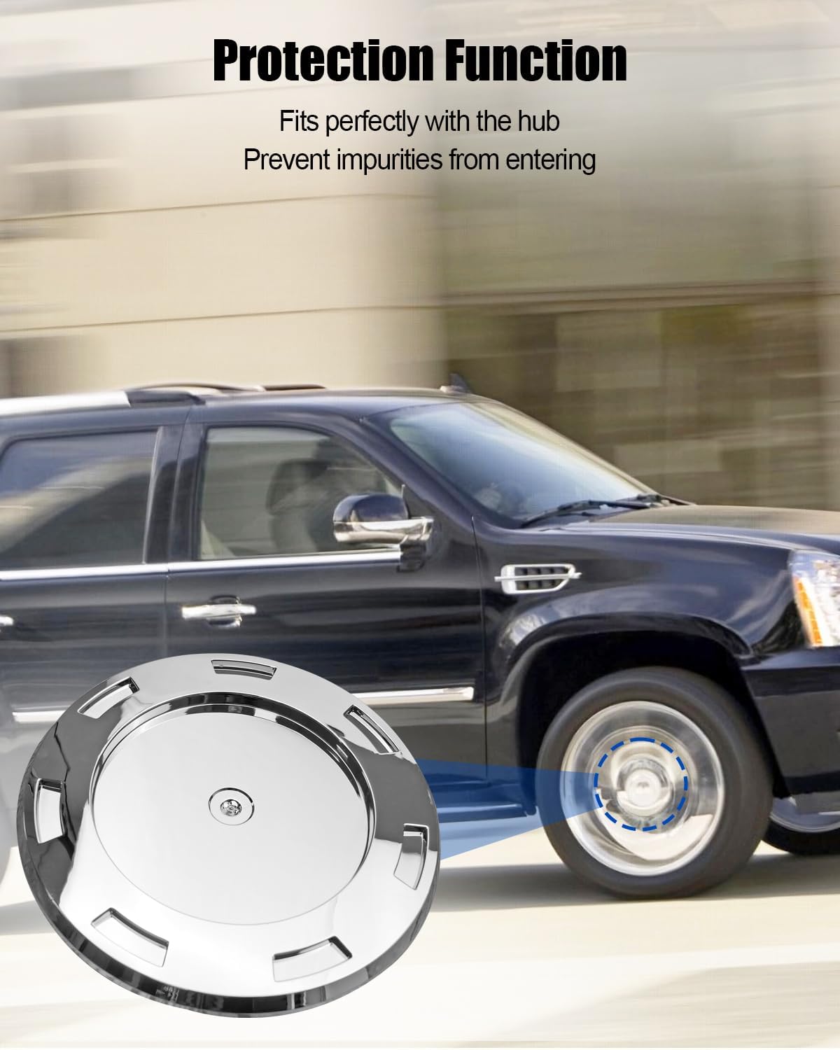Tapones centrales cromados 22" Cadillac Escalade 07-14