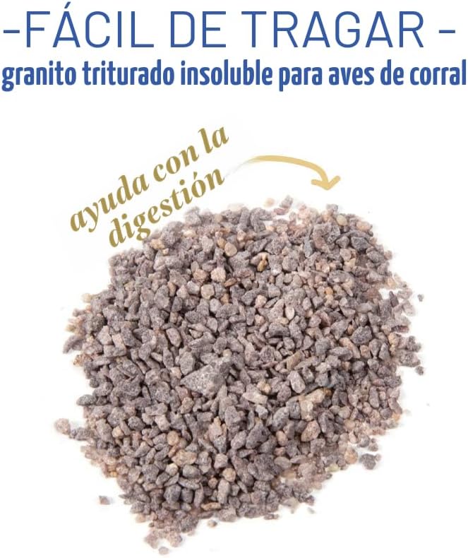 Arenilla para pollos con probióticos granito triturado