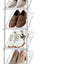 Zapatero vertical 8 niveles transparente estrecho