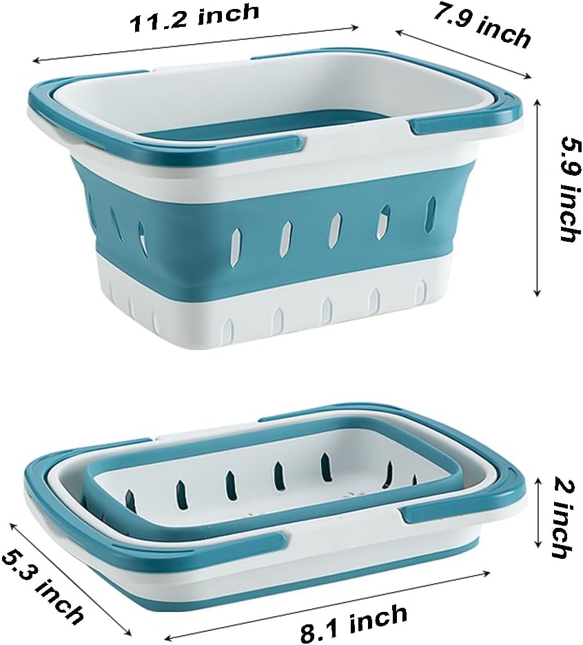 Cesta ducha plegable plástico 2 Pzas baño