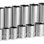 Set dados cromados 3/8" 5/16-1" 24pzas