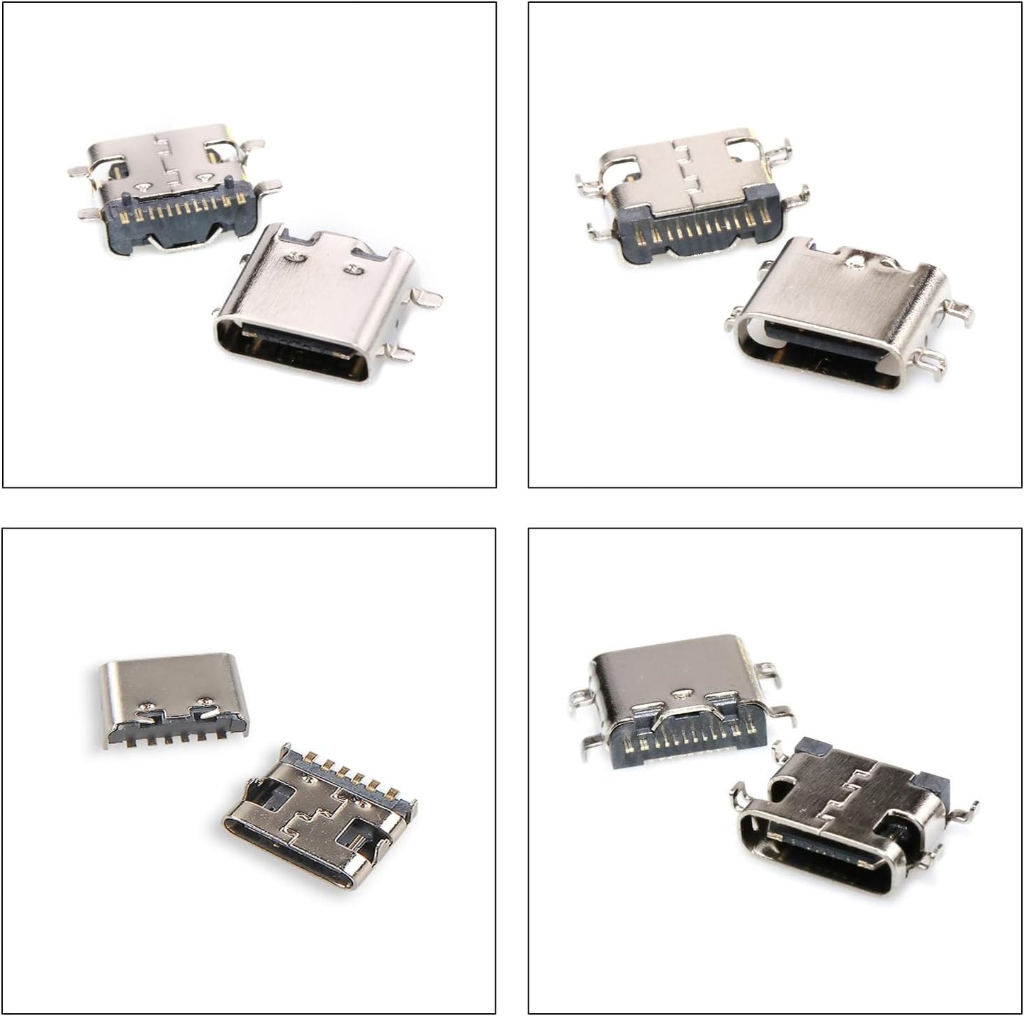 Kit conectores PCB tipo C USB 3.1 conector hembra 6/16/24
