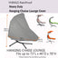 Funda tumbona colgante patio 73" impermeable 900D gris