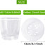 Macetas transparentes 5pulg 30pzas con drenaje para plantas