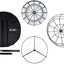 Cesta portátil disc golf 24 cadenas con bolsa