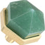 2 Pomos Aventurina Verde Cristal Facetado para Cajones