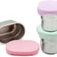 Recipientes acero inox con tapas silicona 2.7oz set