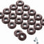 Deslizadores muebles tornillo PTFE 20 pzas marrón