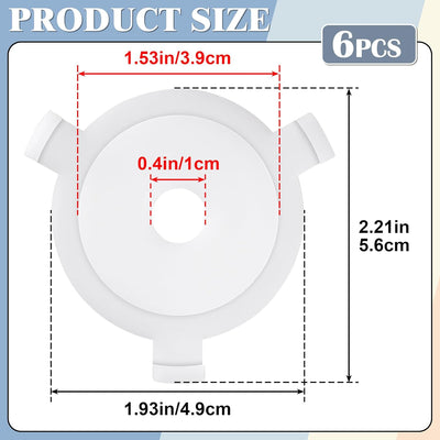 6 Pzas Anillo Adaptador E27 a 11mm para Farolillos