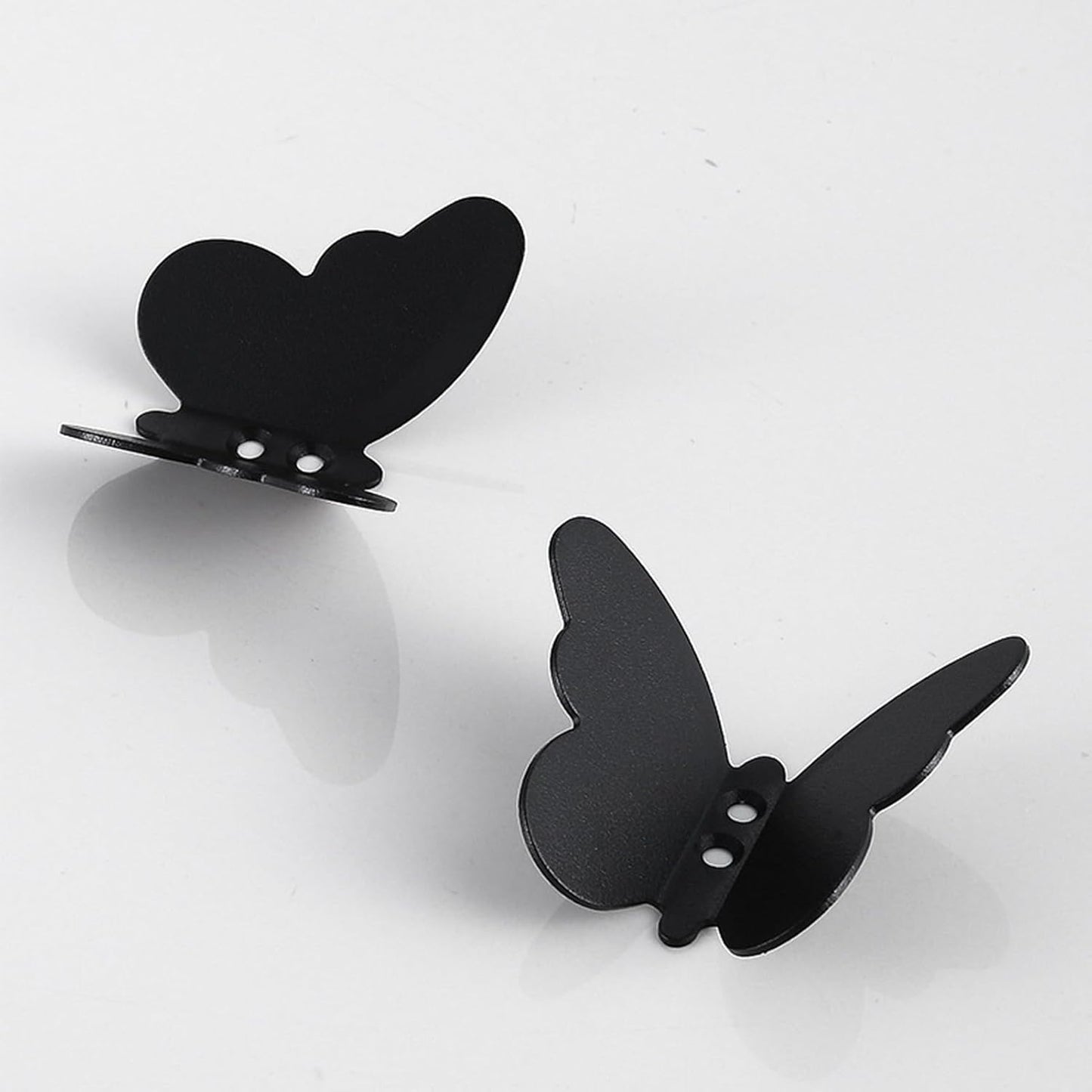 6 Ganchos Acero Inox Forma Mariposa para Baño