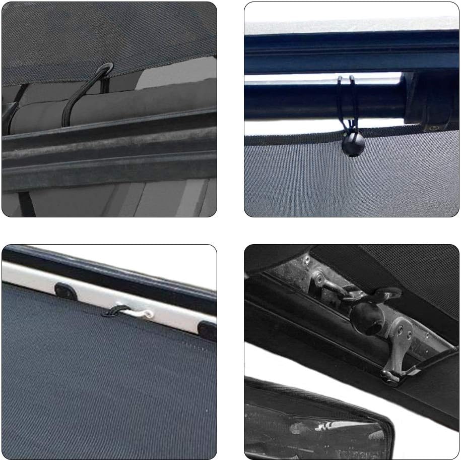 Parasol frontal Jeep Wrangler TJ 97-06 negro malla UV