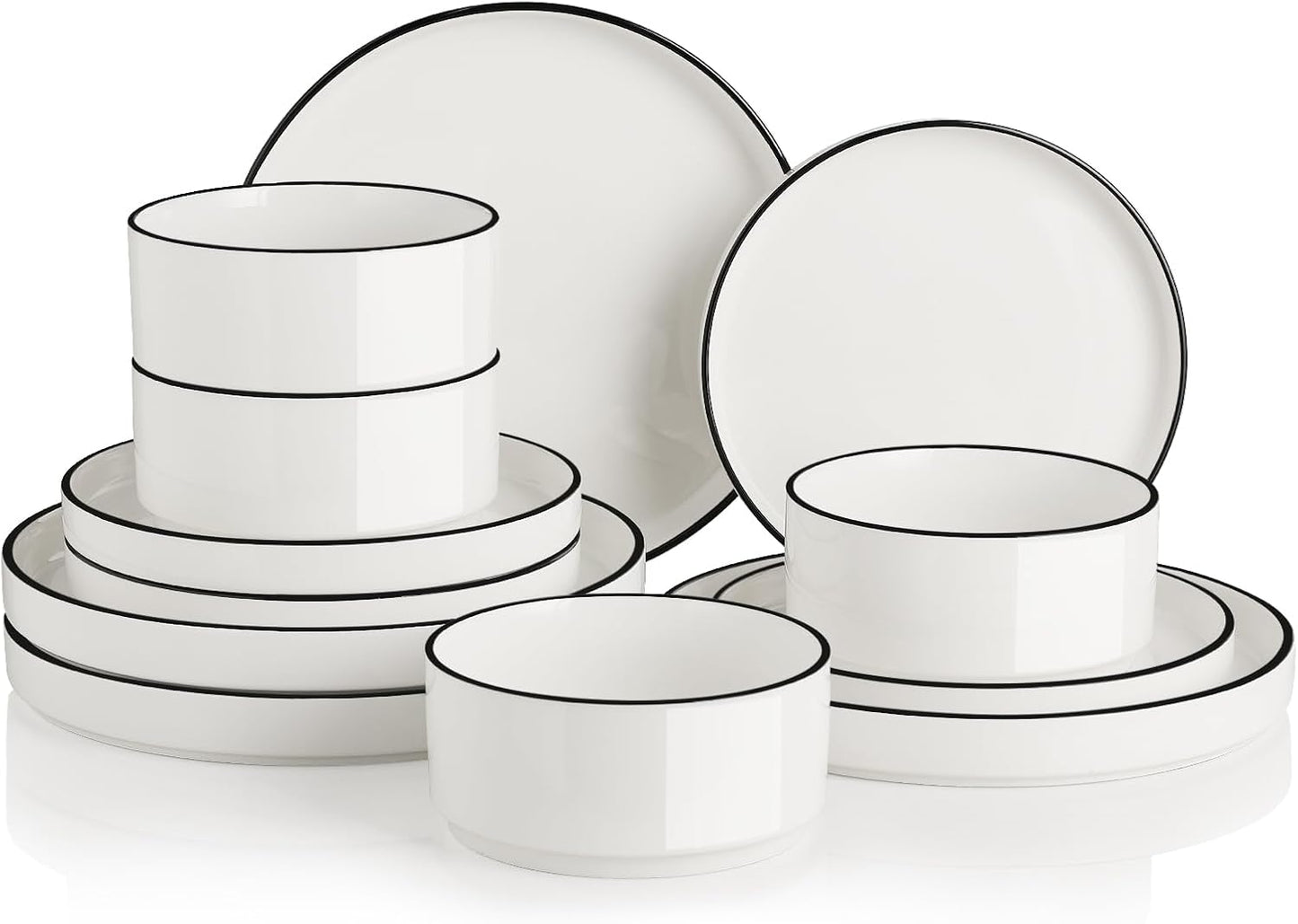 Set 12 Pzas Vajilla Porcelana Cocina Comedor