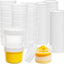 40 Pzas Recipientes Plástico 5oz con Tapas Rosca