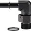 Adaptador combustible aluminio negro 3/8 SAE Push On