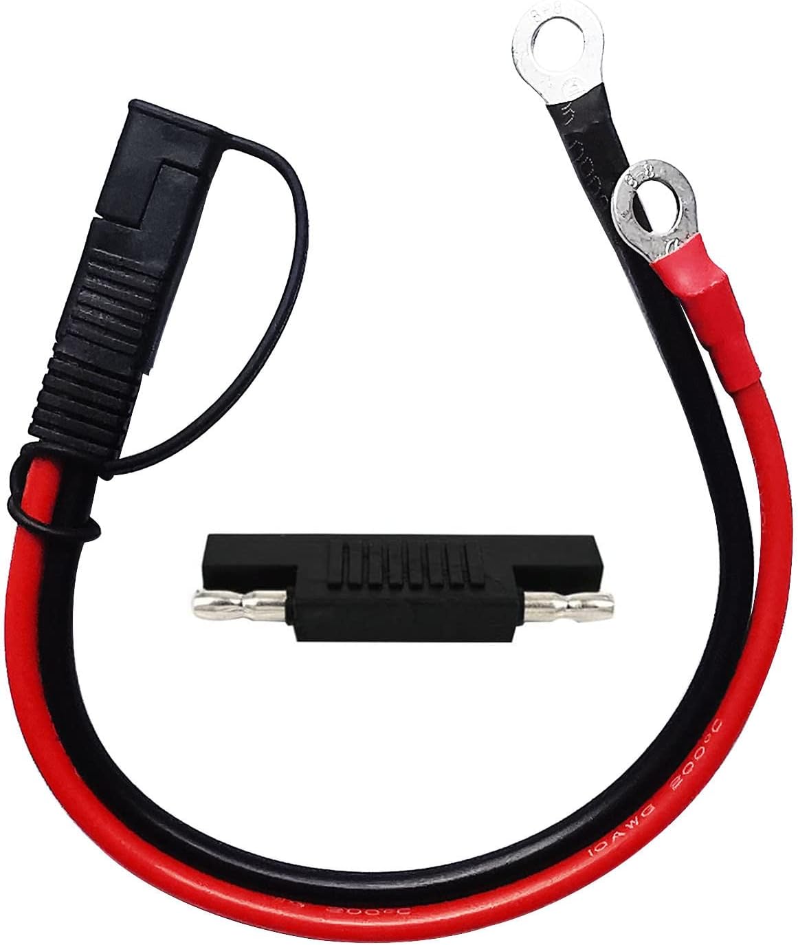 Cable arnés SAE 10 AWG con conector anillo 2 pines