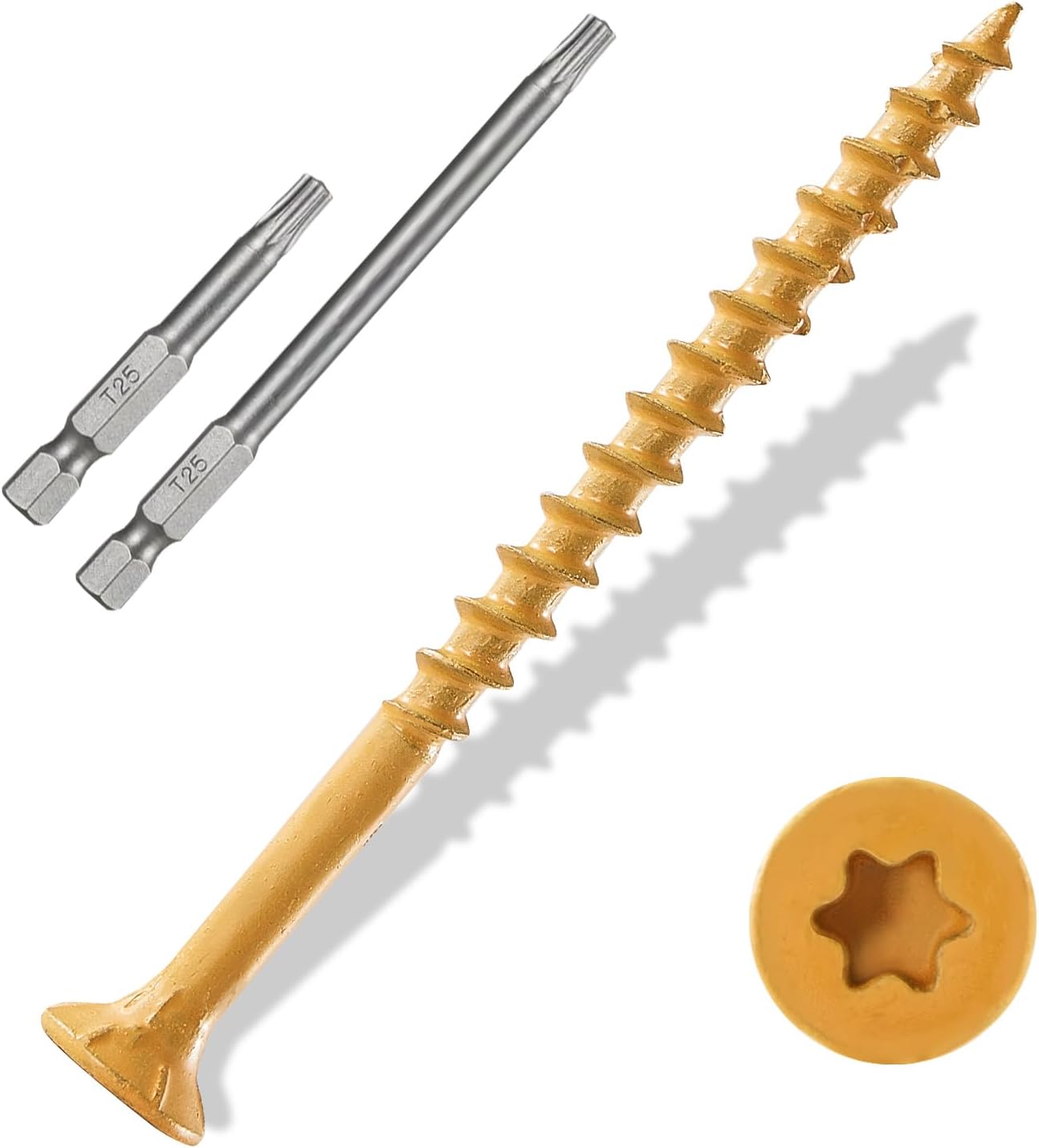 Tornillos madera #10x4" 200pzas resistentes a la corrosión