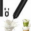 Espumador leche recargable batidor acero inox estuche capuchino