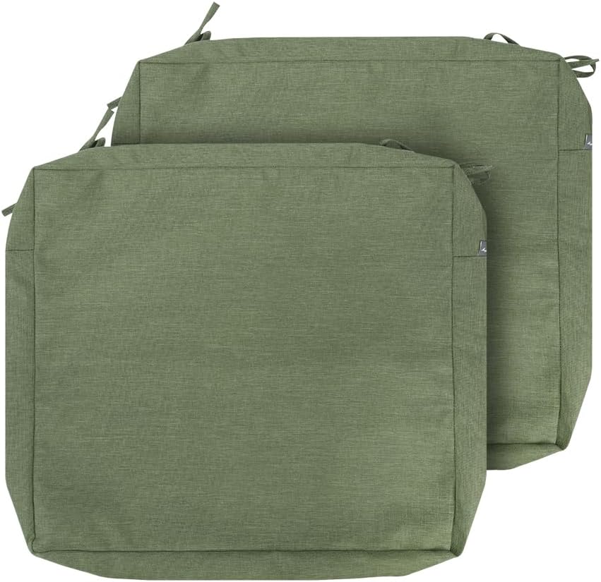 2 Pzas Funda Cojín Patio Impermeable 22x20x4"