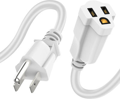 Cable extensión 6" 3 clavijas trabajo pesado impermeable