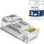 100 Conectores RJ45 Cat6 Chapados Oro para Cable UTP
