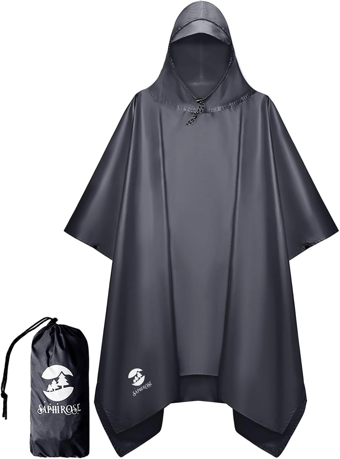 Poncho lluvia con capucha impermeable para adultos