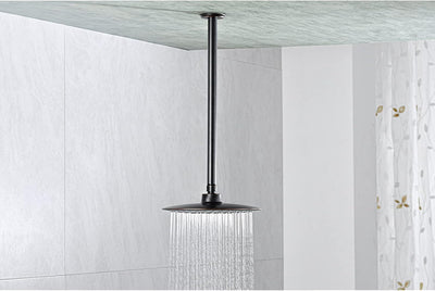 Brazo ducha 16pulg brida bronce techo lluvia