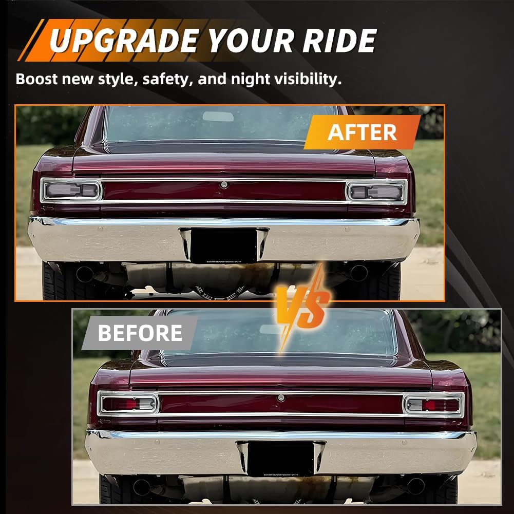 Lente luz trasera Chevy Chevelle 66 IP67 ahumado
