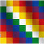 Bandera Wiphala 3x3ft doble cara satén 36x36" decoración