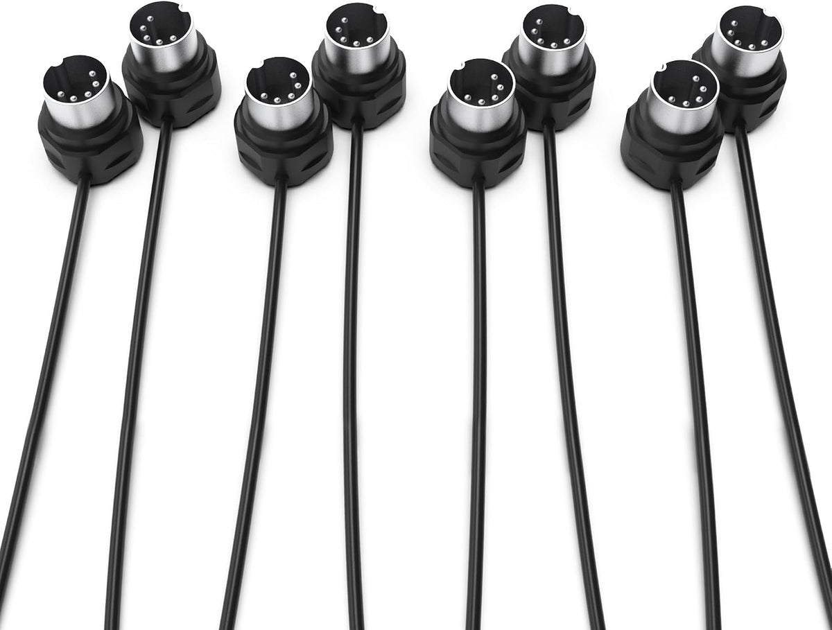 Cable MIDI 4unid 3pies DIN 5pines perfil bajo