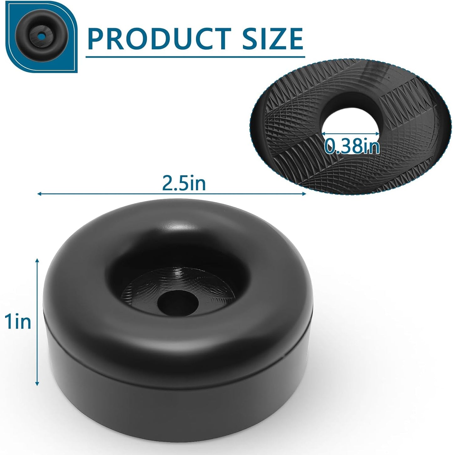 Parachoques goma puerta remolque 2.5" compresores aire
