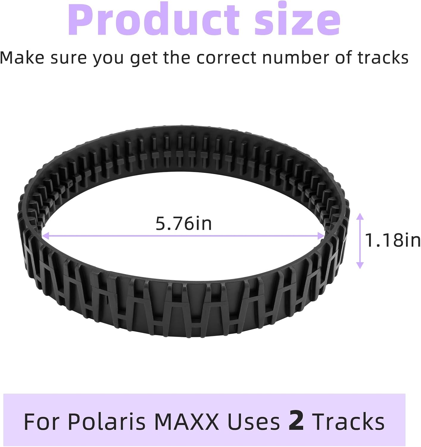 2 Pzas Track V2 comp Polaris MAXX limpiador piscina