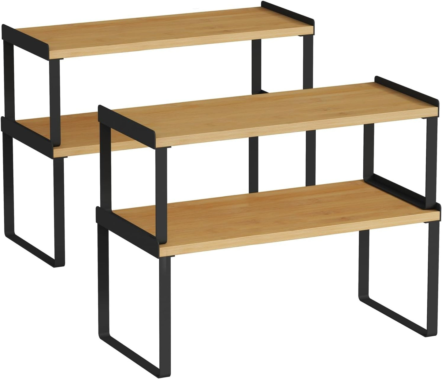 Set 4 organiz. cocina apilables para platos tazas especias