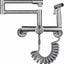 Grifo fregadero cocina pared 4-8" plegable rociador lateral