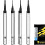 Fresa cuadrada carburo 1/32" 4 flautas ISE1/32 5 pzas