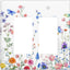 Placa pared mariposas flores bohemio 4.5x4.5pulg
