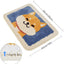 Alfombra baño Shiba y Corgi felpa antideslizante 17.7x25.6pulg