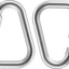 Conector rápido acero inox M8 5/16 pulg set 2