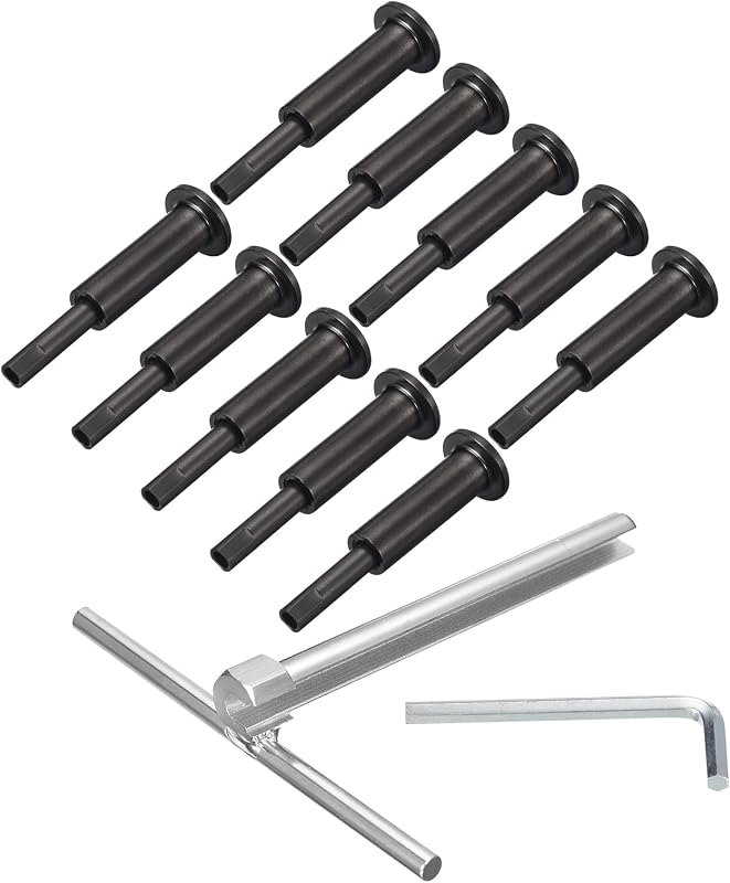 10 Barandillas Invisibles Negro Acero Inox T316 1/8"