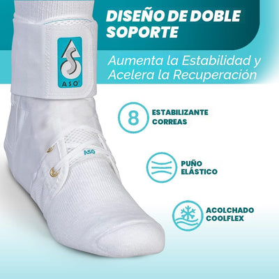 Tobillera con cordones soporte ortopédico para adultos y niños