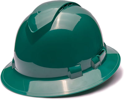 Casco duro ala completa ventilado suspensión 4 puntos