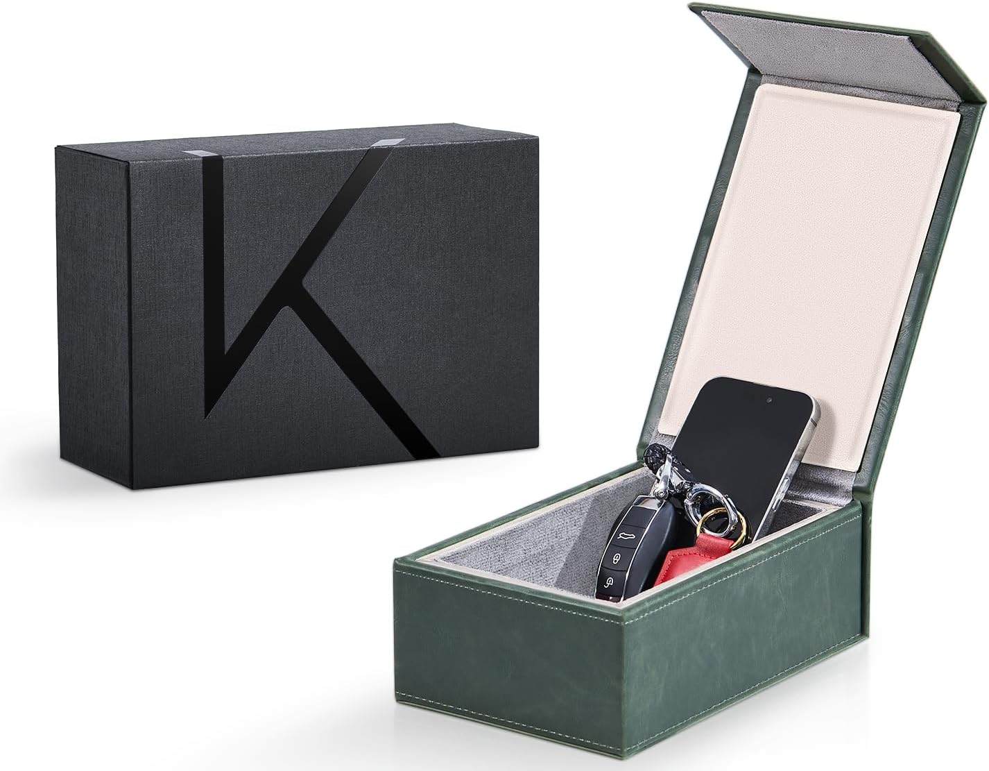 Caja blindaje señal llave antirrobo coche RFID compacta