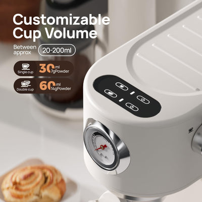 Cafetera Espresso Profesional con Molinillo y Espumador