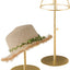 2 Soporte sombrero acero inox níquel cepillado ajustable
