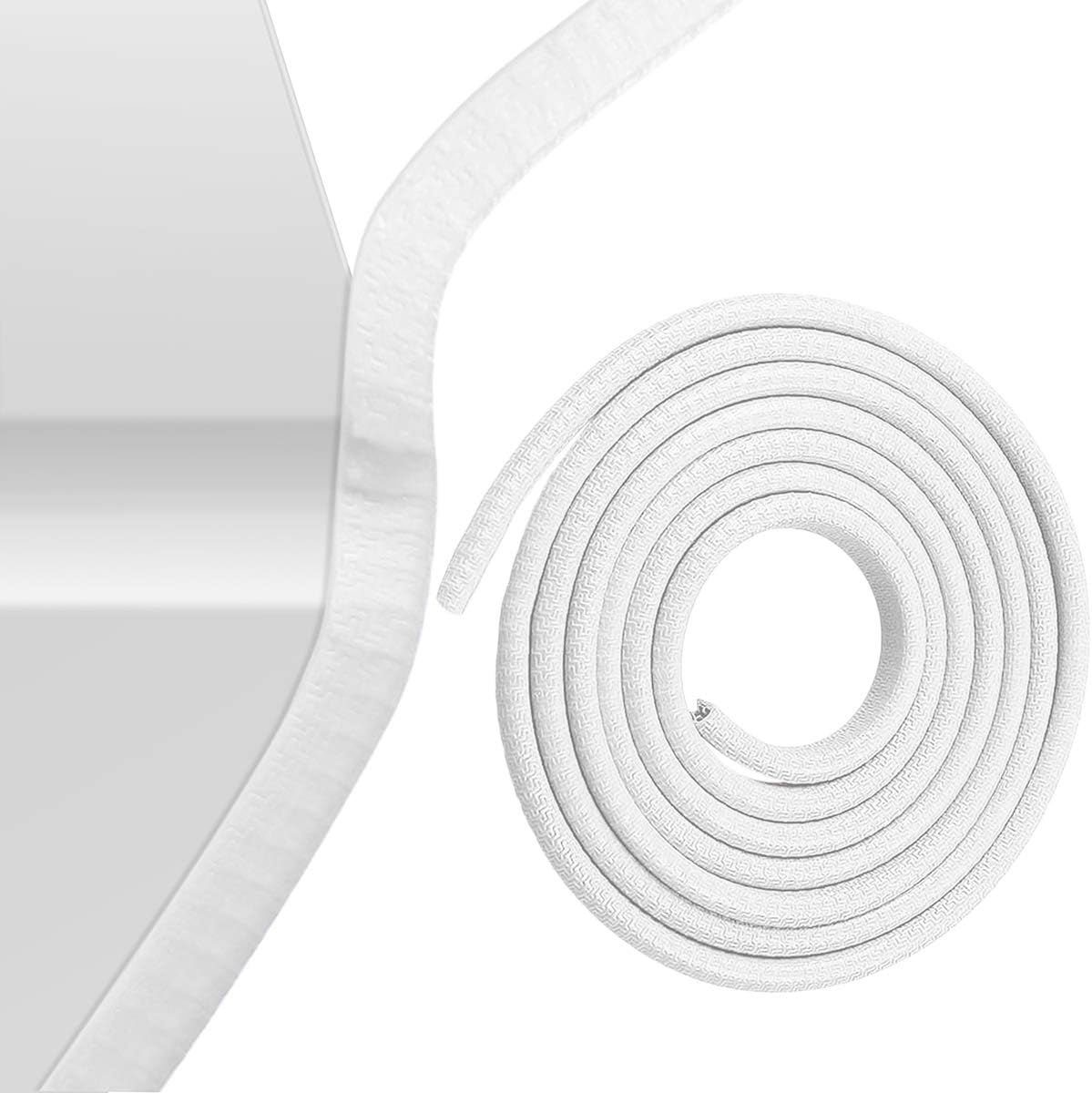 Protectores borde puerta automóvil forma U 16ft blanco