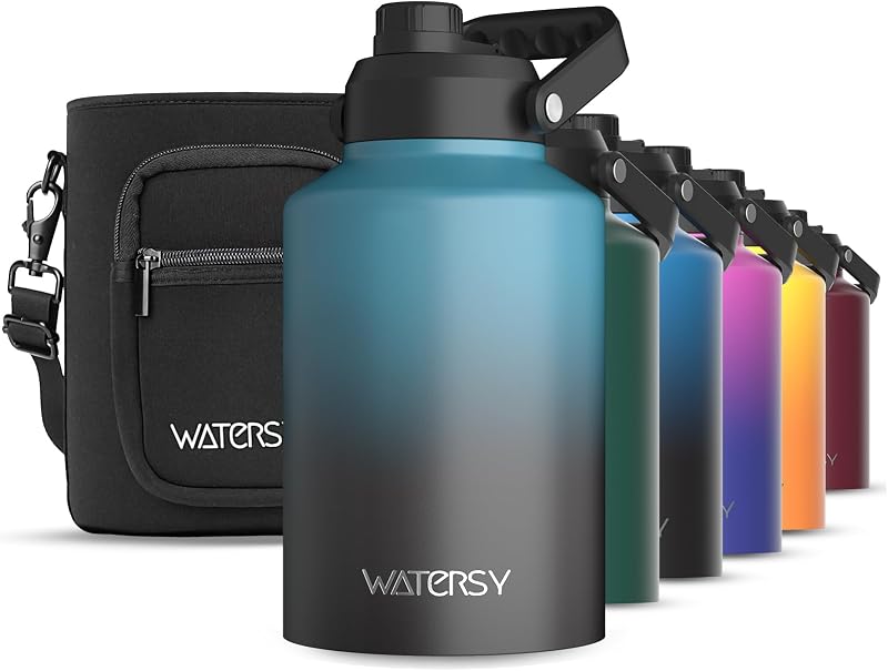 Botella agua acero inox 128oz aislamiento 48h sin BPA