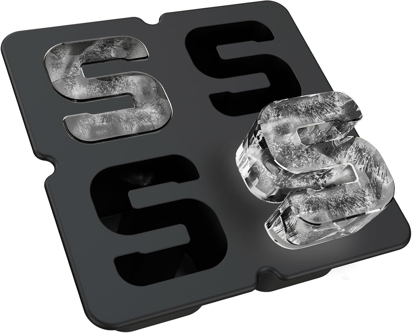Molde silicona cubos hielo con letras A-Z y para chocolate