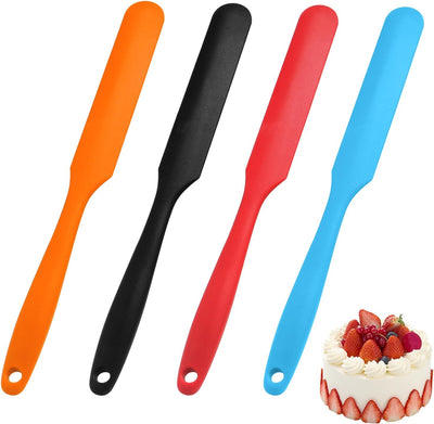 Set 4 espátulas silicona extra larga 11pulg resistente calor